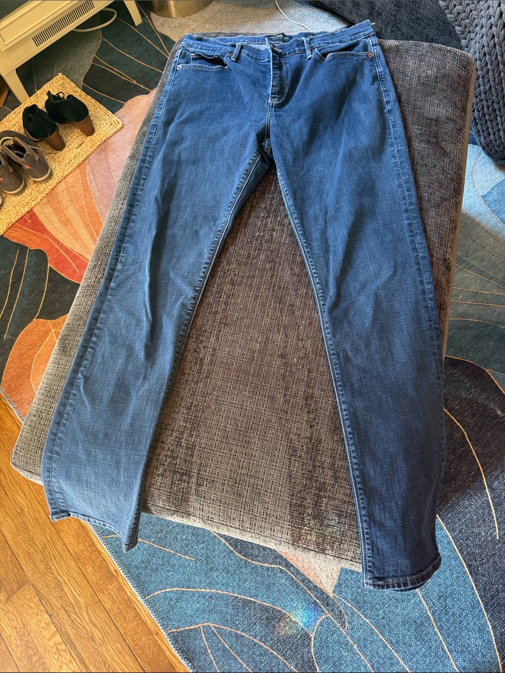 Lucky Brand Women’s Blue Dark Wash Straight-Leg Jeans